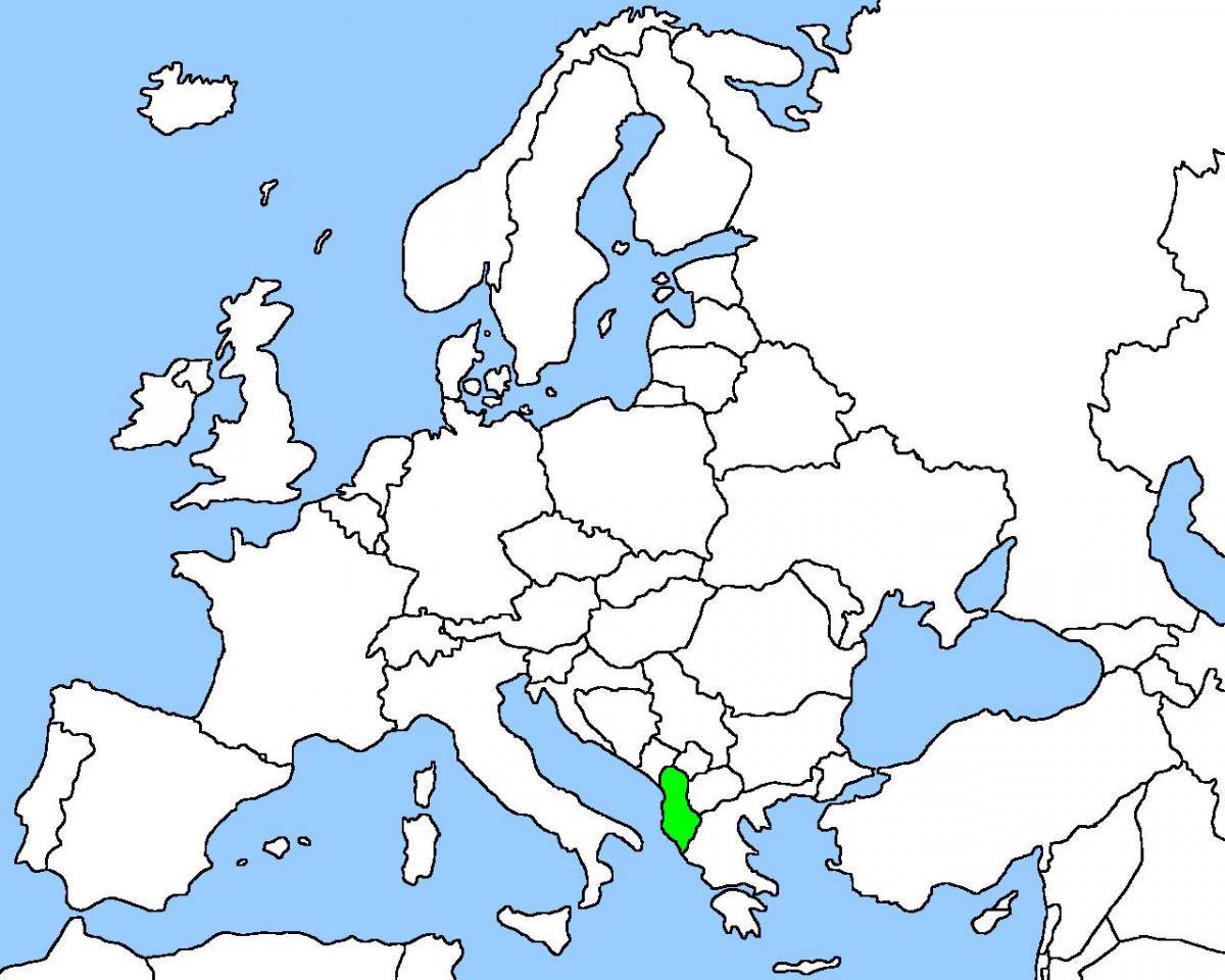mapa Albanii mapa dojazdu 