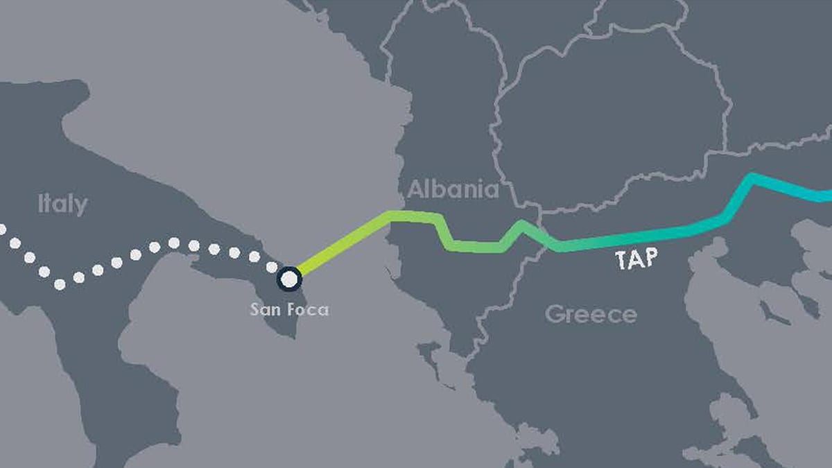 mapa dotknij Albania