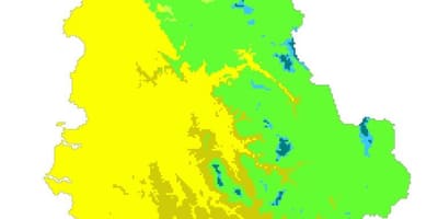 Mapa Albanii klimat