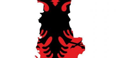 Karty flaga Albanii