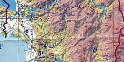 Mapa Albanii geografii