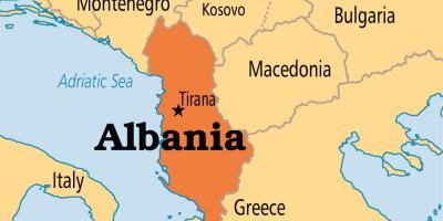 Albania mapa kraju